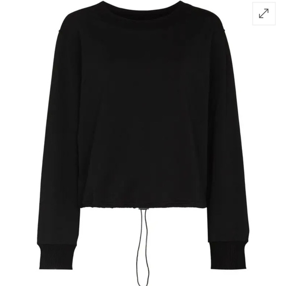 Varley Weston stretch cotton sweatshirt in black - Picture 3 of 9
